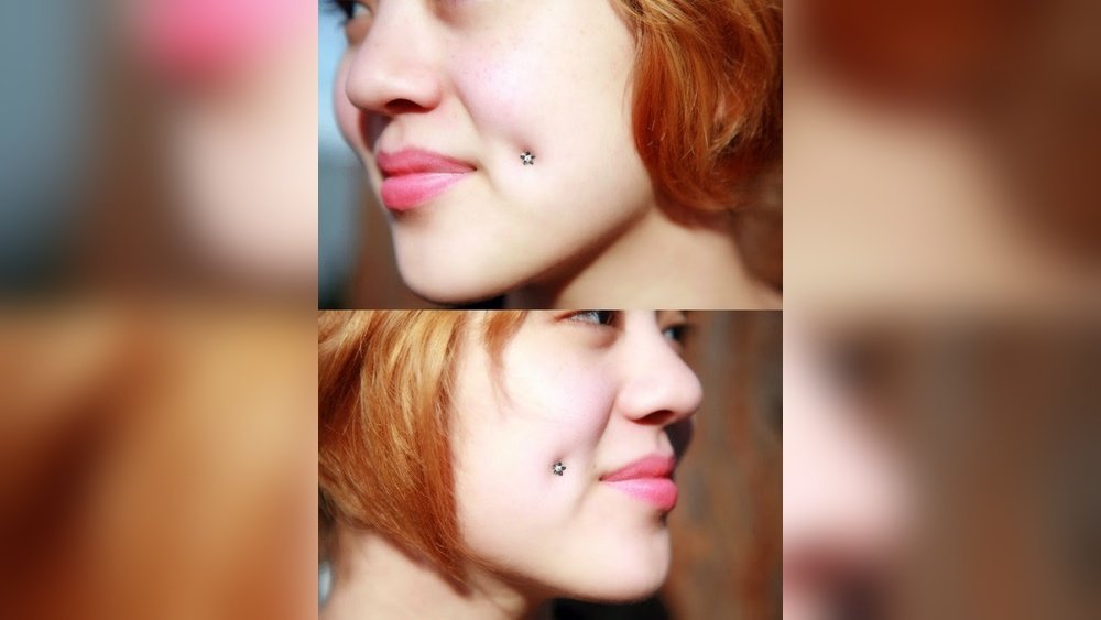 What are Cheek Piercings Called